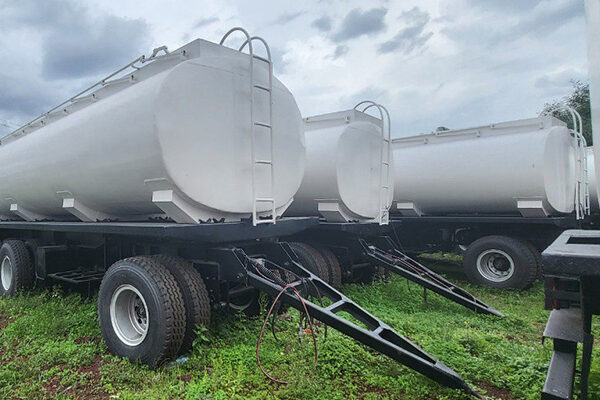 fuel cargo 3-axel draw bar trailer